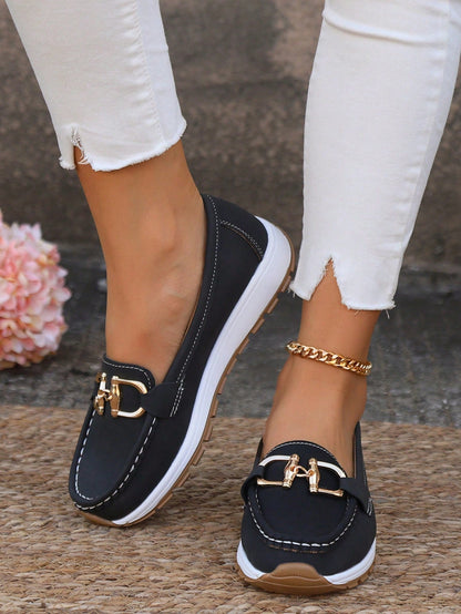 Elly - Chic Buckle Loafers