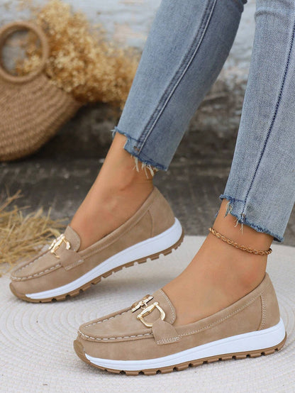 Elly - Chic Buckle Loafers