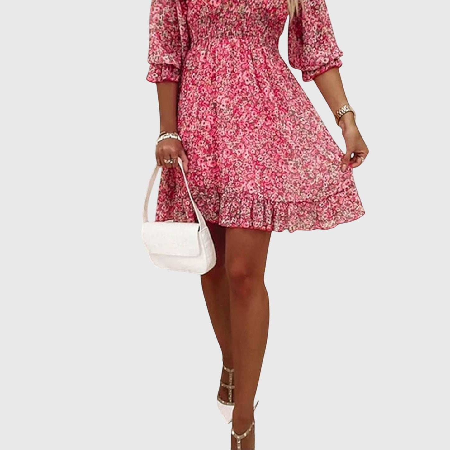 Clara | Floral Puff Sleeve Dress