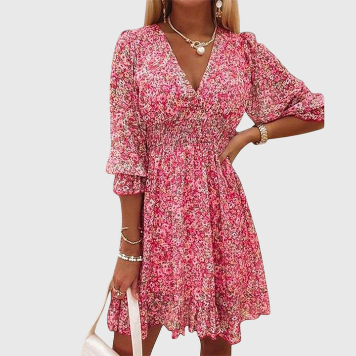 Clara | Floral Puff Sleeve Dress