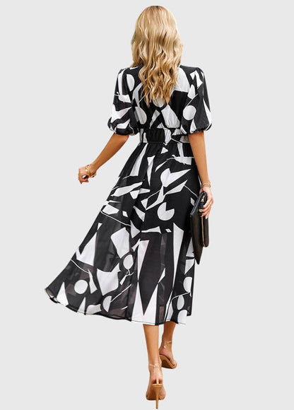 Clara | Flattering Floral Midi Dress