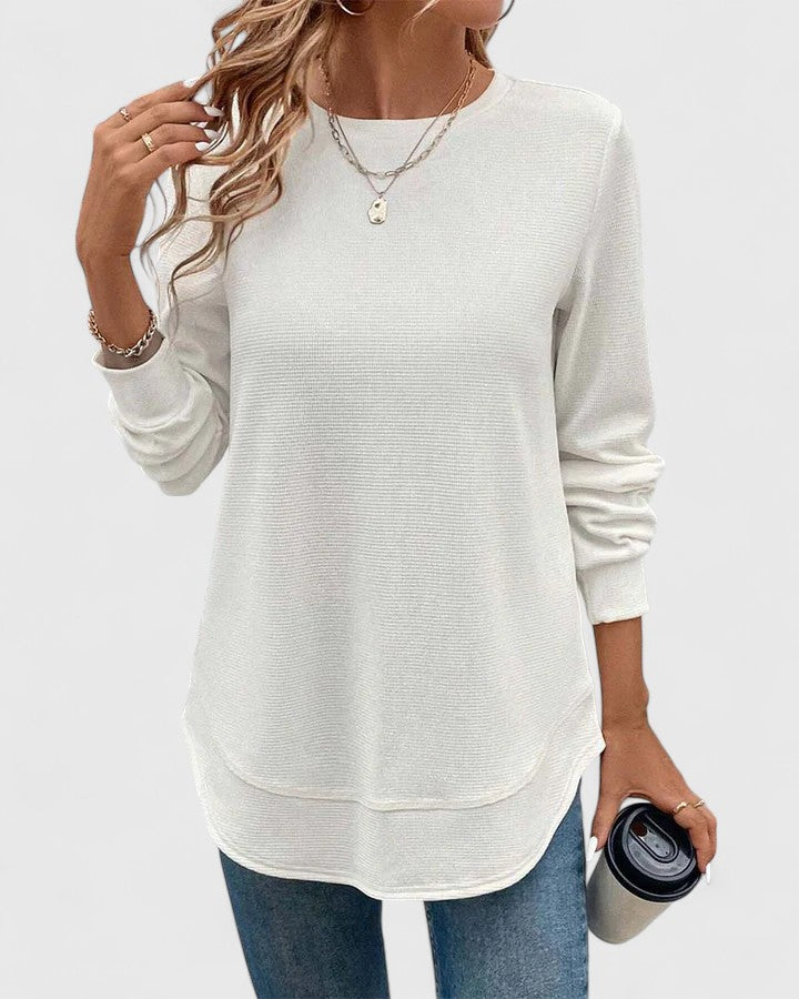 Clara | Elegant O-Neck Long Sleeve
