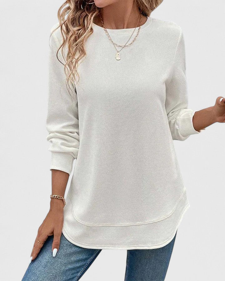 Clara | Elegant O-Neck Long Sleeve