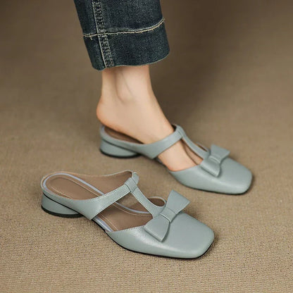 Clara | Square Toe Slippers