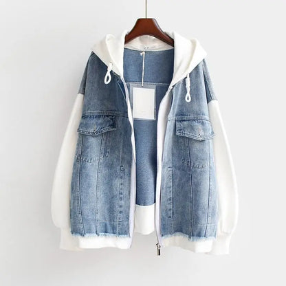Vivian | Denim Hoodie Jacket