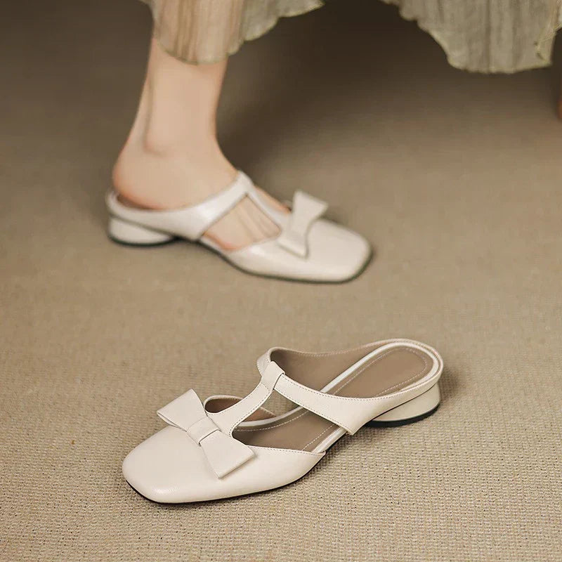 Clara | Square Toe Slippers