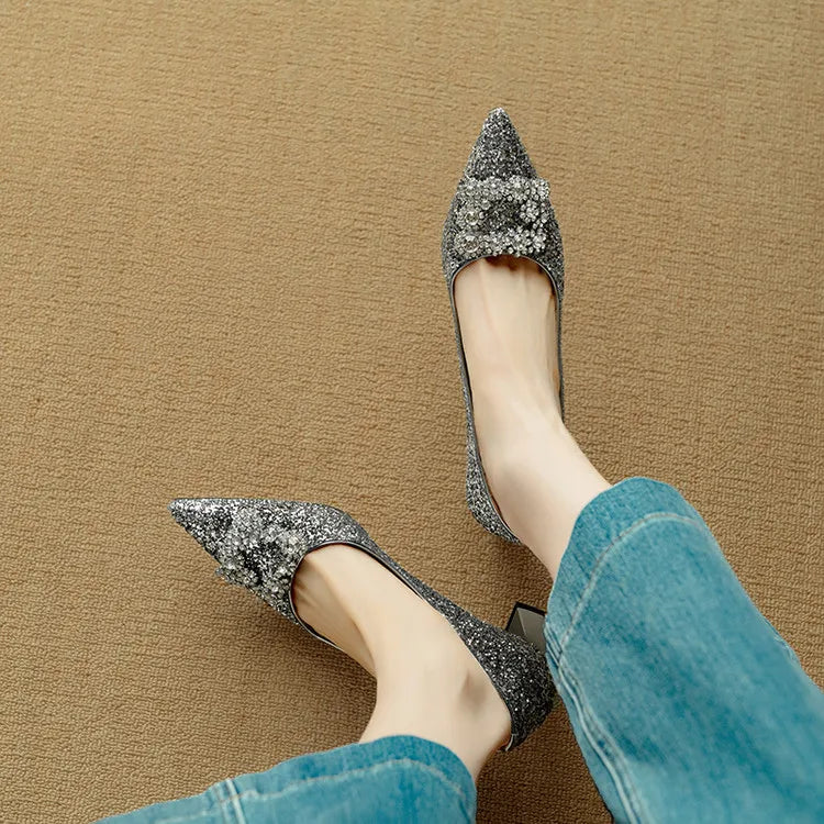 Clara | Gloria Glitter Pumps