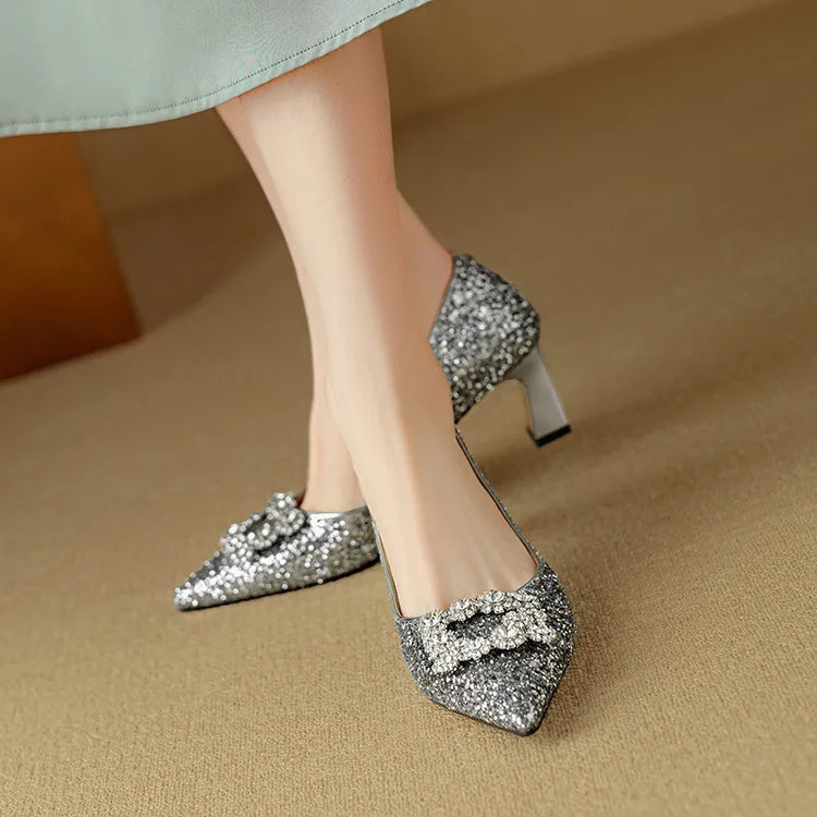 Clara | Gloria Glitter Pumps