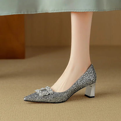 Clara | Gloria Glitter Pumps
