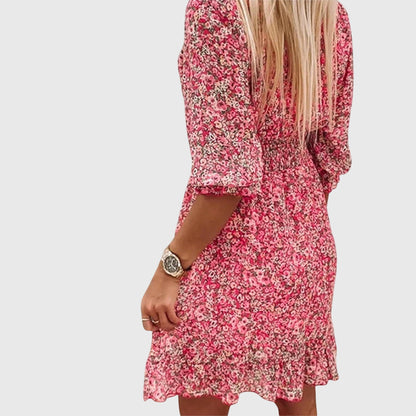 Clara | Floral Puff Sleeve Dress