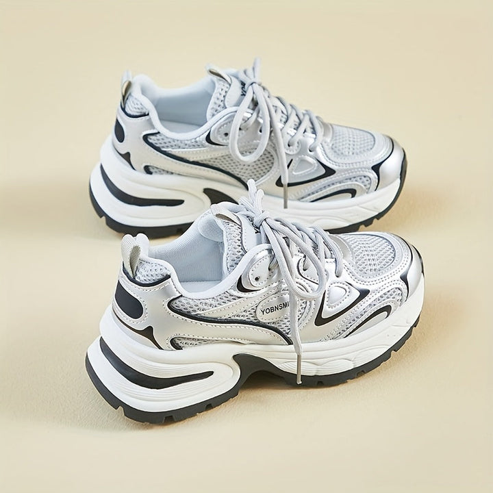 Sophie | Breathable Thick-Soled Lace-Up Sneakers