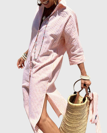 Clara | Classic Striped Dress