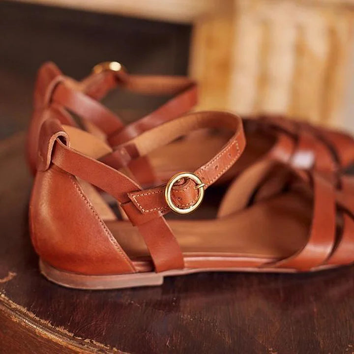 STRAPPY FLAT SANDALS