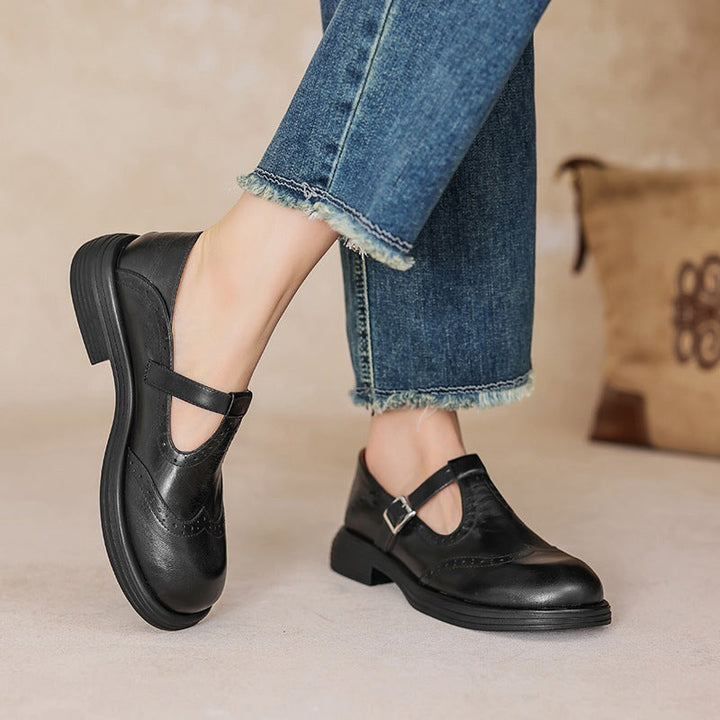 Clara | Leather Mary Janes
