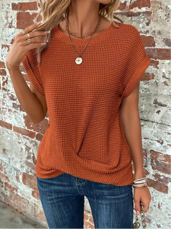 Elise - Chic Relaxed Round Neck Top